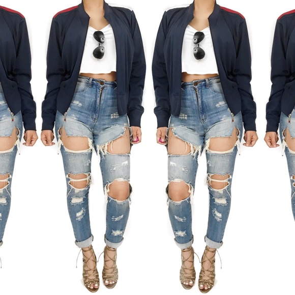 Tommy Hilfiger jersey zip up sweater - Picture 3 of 5